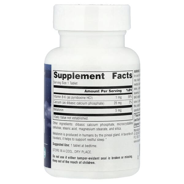 Alternative view of Source Naturals, Sleep Science®, Melatonin, 5 mg, 120 Tablets