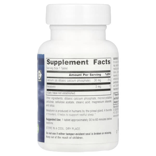 Alternative view of Source Naturals, Sleep Science®, Melatonin, Time Release, 2 mg , 60 Tablets
