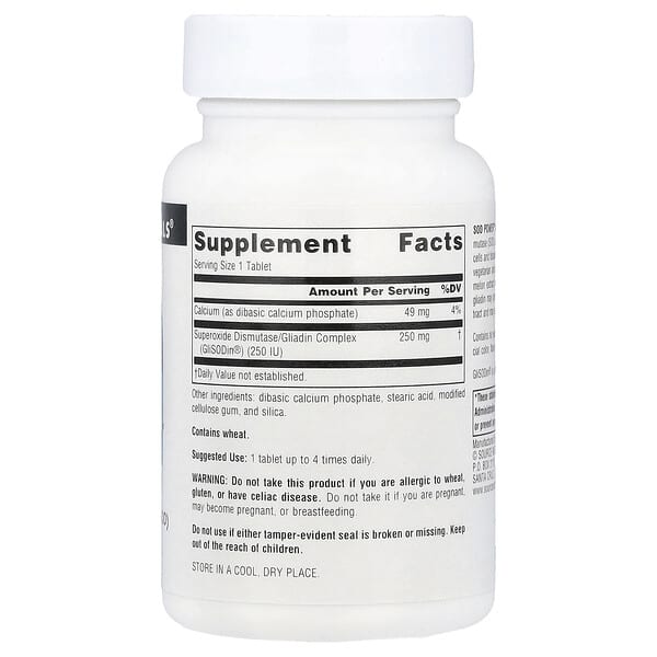 Alternative view of Source Naturals, SOD Power™, 250 mg, 60 Tablets