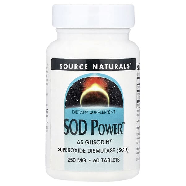 Source Naturals, SOD Power™, 250 mg, 60 Tablets