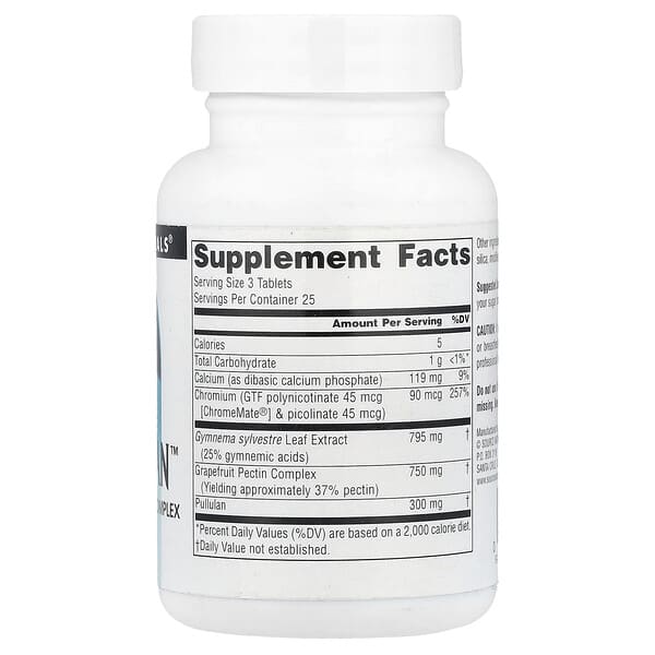 Alternative view of Source Naturals, Sugar Ban™, 75 Tablets