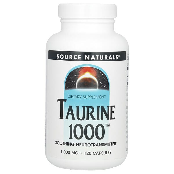 Source Naturals, Taurine 1000, 1,000 mg, 120 Capsules