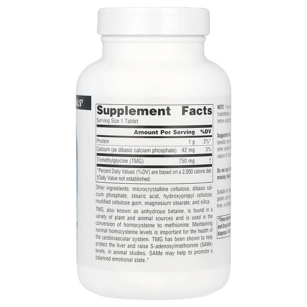 Alternative view of Source Naturals, TMG, 120 Tablets