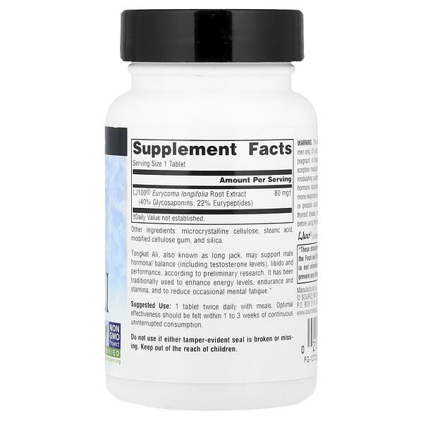 Alternative view of Source Naturals, Tongkat Ali, 80 mg, 60 Tablets