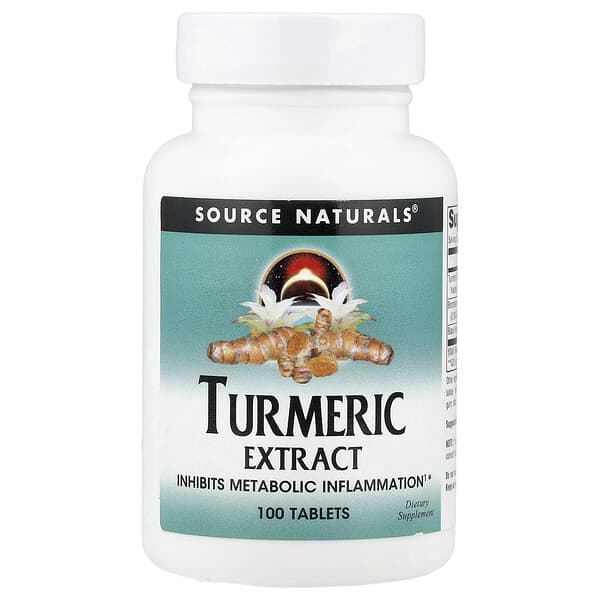 Source Naturals, Turmeric Extract, 100 Tablets