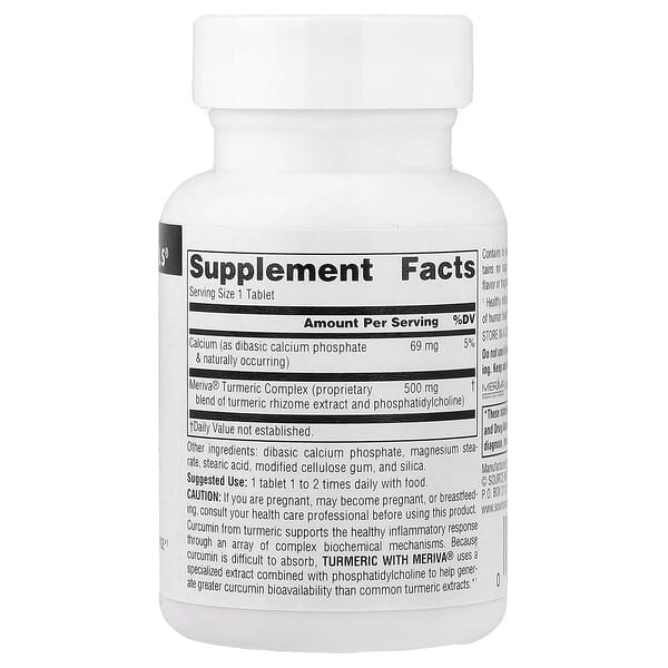 Alternative view of Source Naturals, Turmeric With Meriva®, 30 Tablets