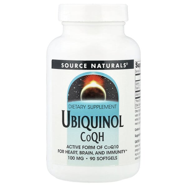 Source Naturals, Ubiquinol CoQH, 100 mg, 90 Softgels