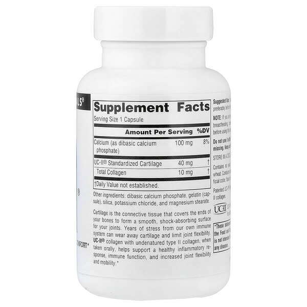 Alternative view of Source Naturals, UC-II®, 120 Capsules