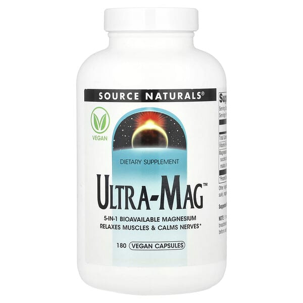 Source Naturals, Ultra-Mag™, 180 Vegan Capsules