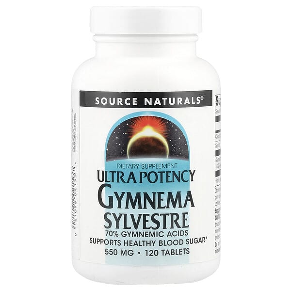 Source Naturals, Ultra Potency Gymnema Sylvestre, 120 Tablets 2 Source Naturals, Ultra Potency Gymnema Sylvestre, 120 Tablets