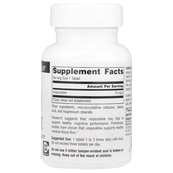 Alternative view of Source Naturals, Vinpocetine , 10 mg, 60 Tablets