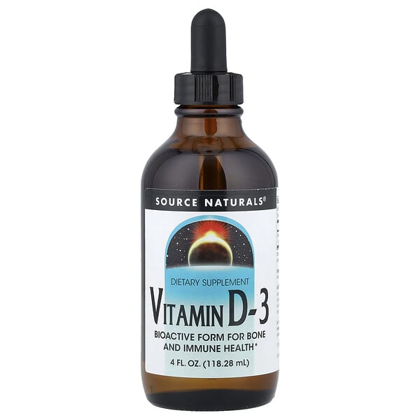 Source Naturals, Vitamin D-3, 4 fl oz (118.28 ml)