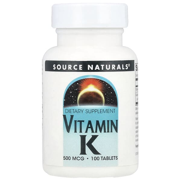 Source Naturals, Vitamin K, 100 Tablets