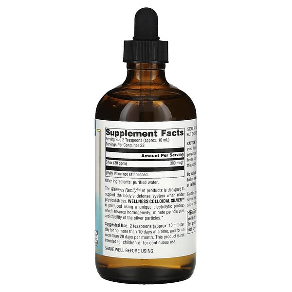 Alternative view of Source Naturals, Wellness, Colloidal Silver, 30 PPM, 8 fl oz (236.56 ml)