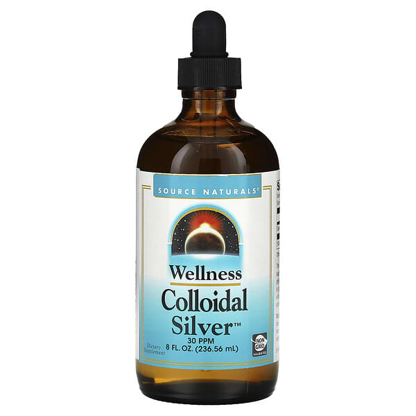 Source Naturals, Wellness, Colloidal Silver, 30 PPM, 8 fl oz (236.56 ml)