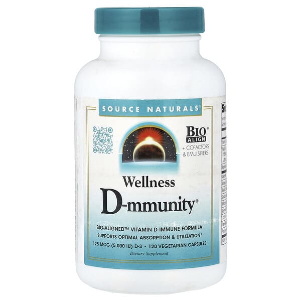 Source Naturals, Wellness D-mmunity™, 120 Vegetarian Capsules