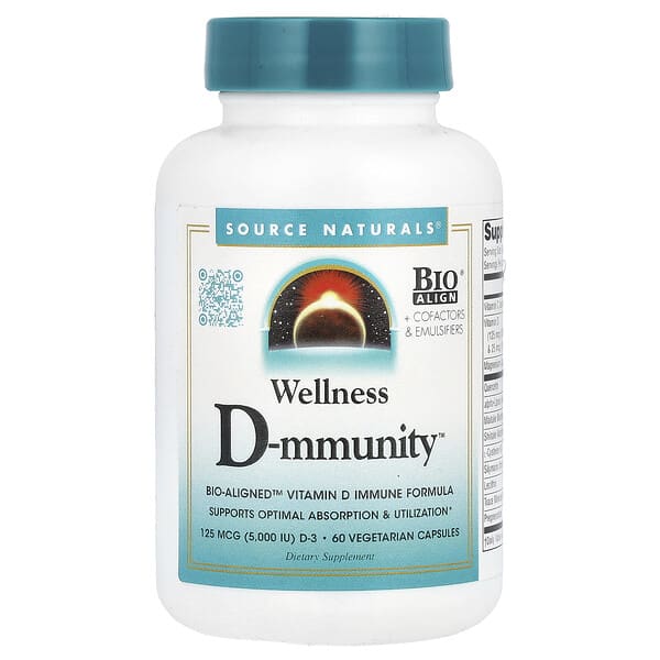 Source Naturals, Wellness D-mmunity™, 60 Vegetarian Capsules