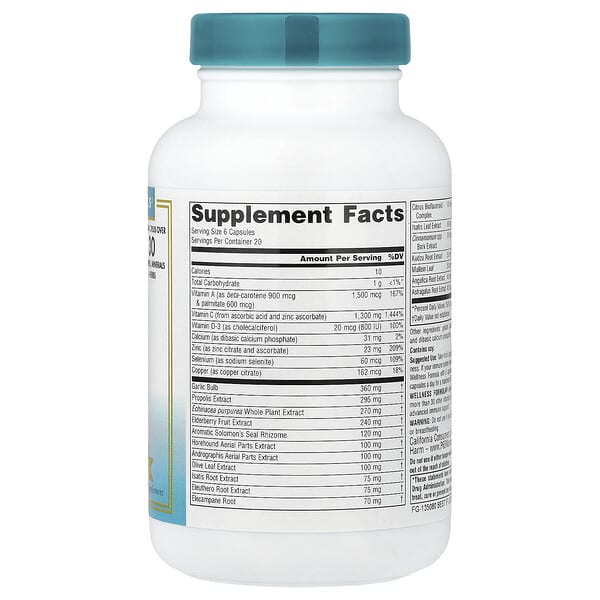 Alternative view of Source Naturals, Wellness Formula®, Advanced Immune Support, 120 Capsules