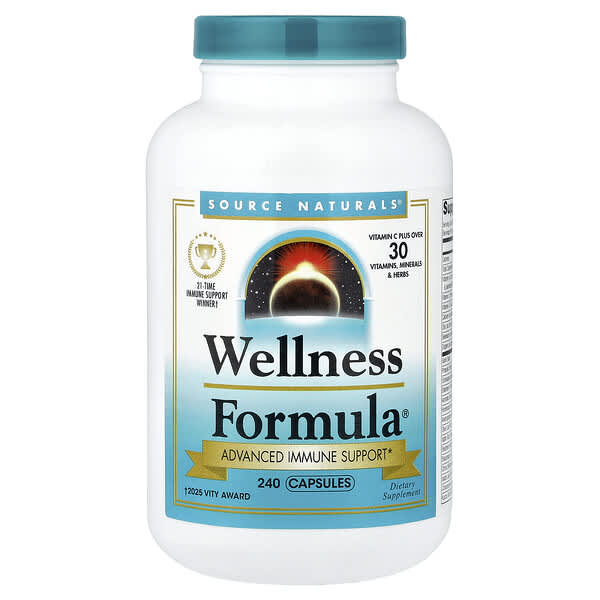 Source Naturals, Wellness Formula®, Advanced Immune Support, 240 Capsules