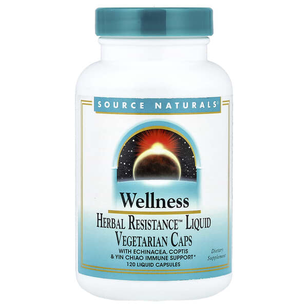 Source Naturals, Wellness Herbal Resistance™ Liquid, 120 Liquid Capsules