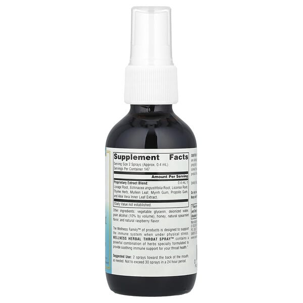 Alternative view of Source Naturals, Wellness, Herbal Throat Spray™, 2 fl oz (59.14 ml)
