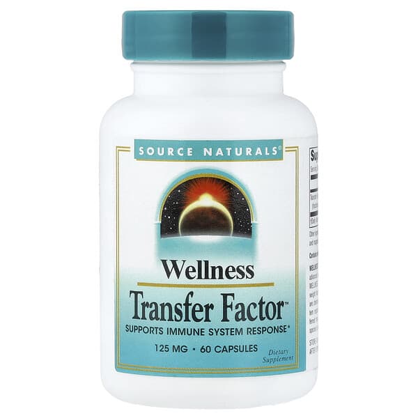 Source Naturals, Wellness, Transfer Factor™, 125 mg, 60 Capsules