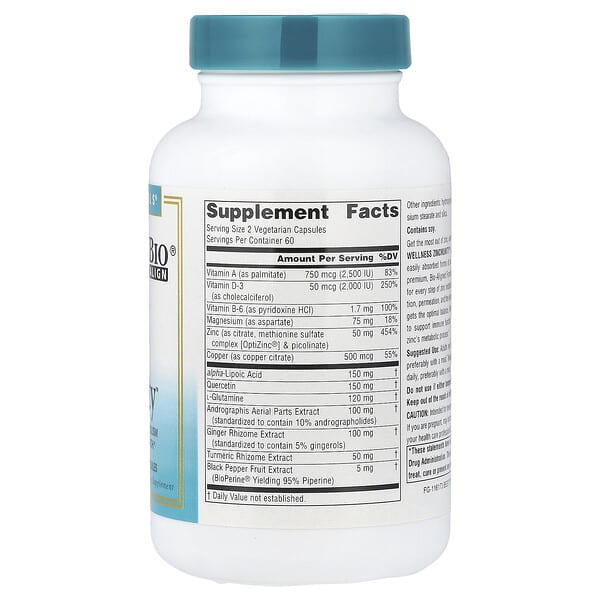 Alternative view of Source Naturals, Wellness ZincMunity™, 120 Vegetarian Capsules