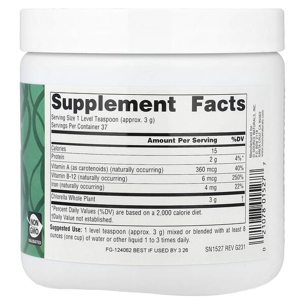 Alternative view of Source Naturals, Yaeyama Chlorella®, 4 oz (113.4 g)