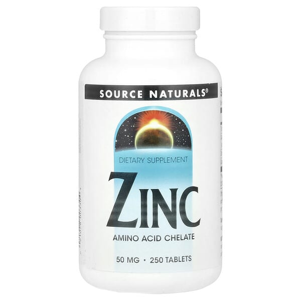Source Naturals, Zinc, 50 mg, 250 Tablets