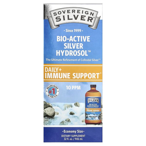Sovereign Silver, Bio-Active Silver Hydrosol™, 32 fl oz (946 ml)