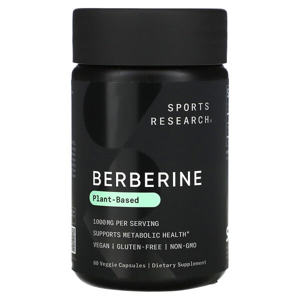 Sports Research, Berberine, 60 Veggie Capsules (500 mg per Capsule)