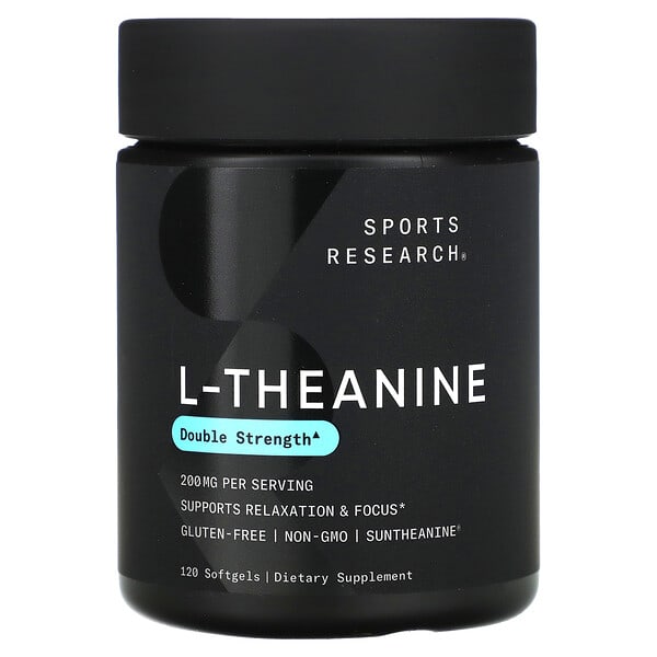 Sports Research, L-Theanine, 200 mg, 120 Softgels