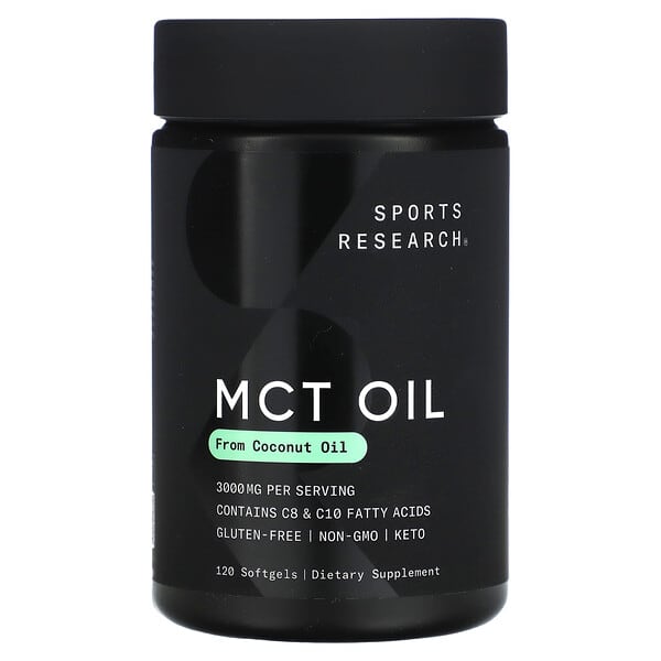 Sports Research, MCT Oil, 120 Softgels (1,000 mg per Softgel)