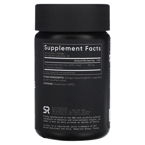 Alternative view of Sports Research, Phytoceramides Mini-Gels, 350 mg, 30 Softgels
