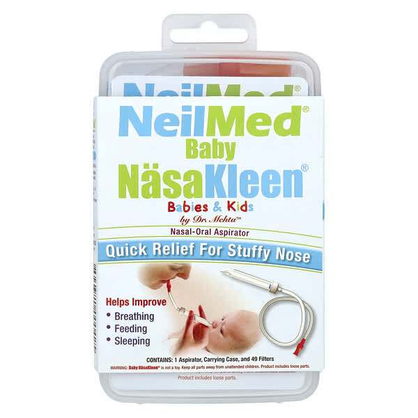 Squip, NeilMed NasaKleen, Babies & Kids Nasal-Oral Aspirator, 1 Kit