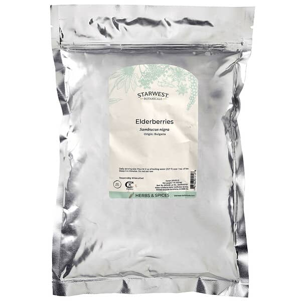 Alternative view of Starwest Botanicals, Elderberries, 1 lb (453.6 g)