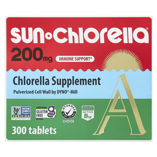 Sun Chlorella, Chlorella Supplement, 200 mg, 300 Tablets