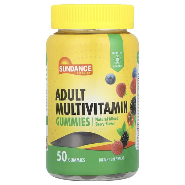 Sundance Vitamins, Adult Multivitamin Gummies, Natural Mixed Berry , 50 Gummies