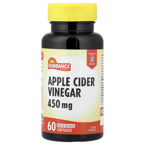 Sundance Vitamins, Apple Cider Vinegar, 450 mg, 60 Quick Release Capsules