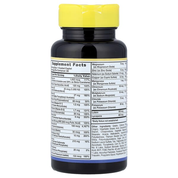 Alternative view of Sundance Vitamins, Men's 50+, ABC Complete Multivitamin Multimineral, 60 Coated Caplets