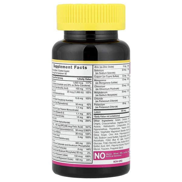 Alternative view of Sundance Vitamins, Women's 50+, ABC Complete Multivitamin Multimineral, 60 Coated Caplets