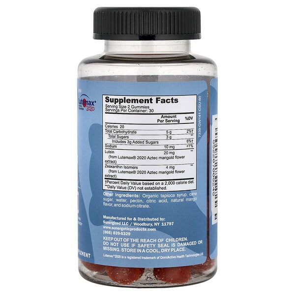 Alternative view of Sunergetic, Advanced Eye Gummies, Mango, 60 Gummies