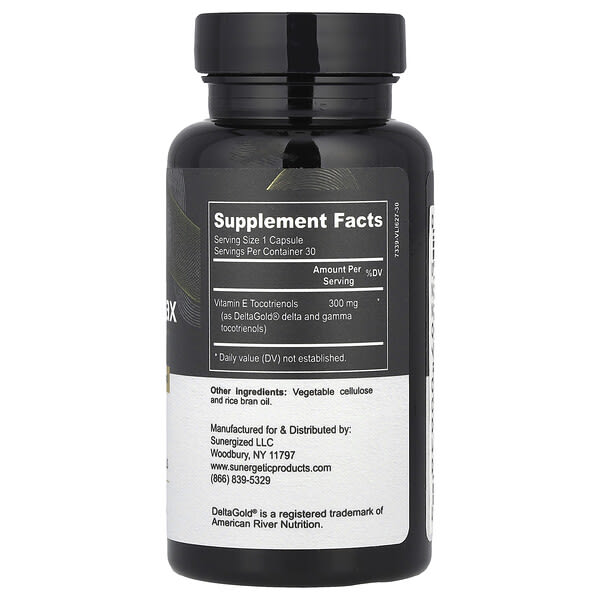 Alternative view of Sunergetic, Annatto Max DeltaGold®, 300 mg, 30 Liquid Capsules