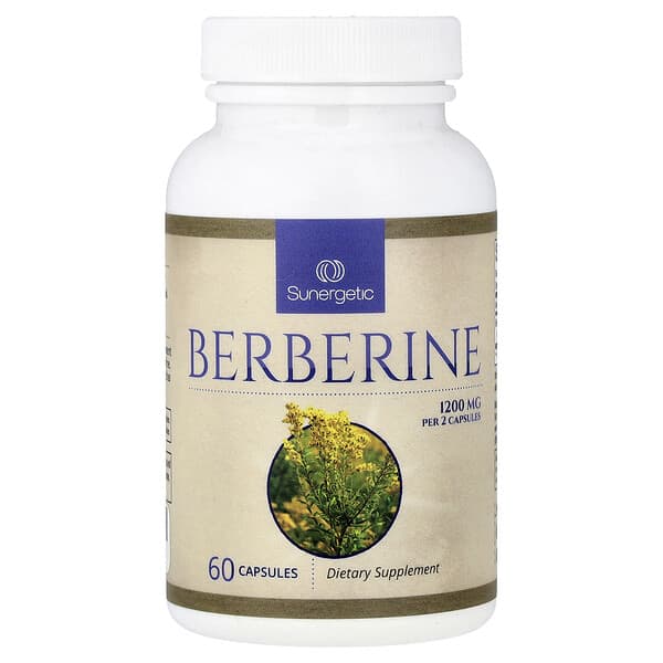 Sunergetic, Berberine, 60 Capsules (600 mg per Capsule)