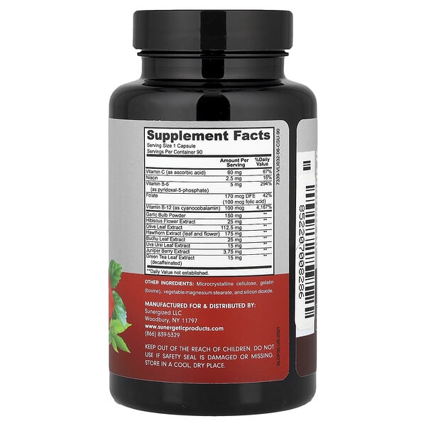 Alternative view of Sunergetic, Blood Pressure Support , 90 Capsules