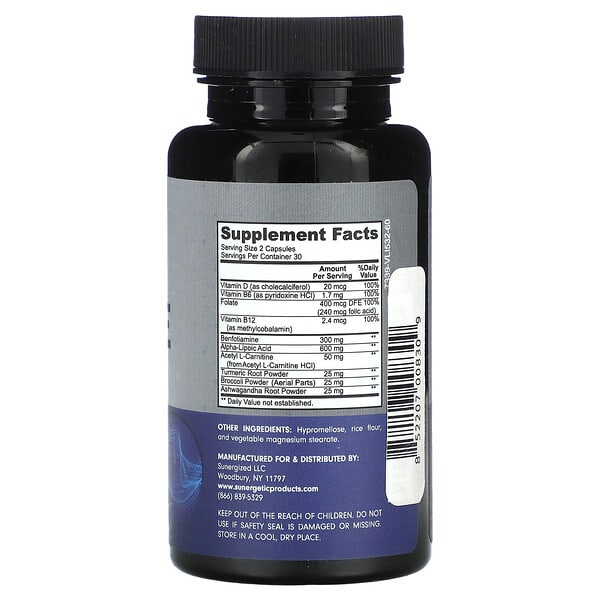 Alternative view of Sunergetic, Nerve Support , 60 Capsules