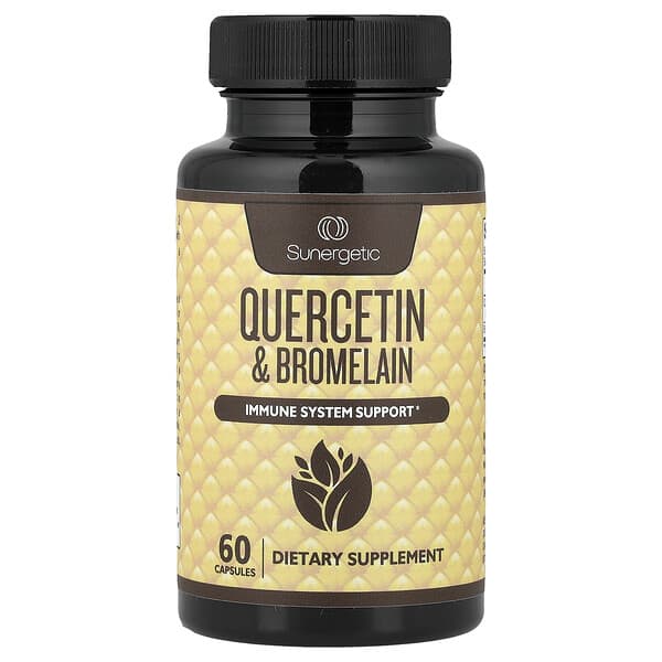 Sunergetic, Quercetin & Bromelain, 60 Capsules