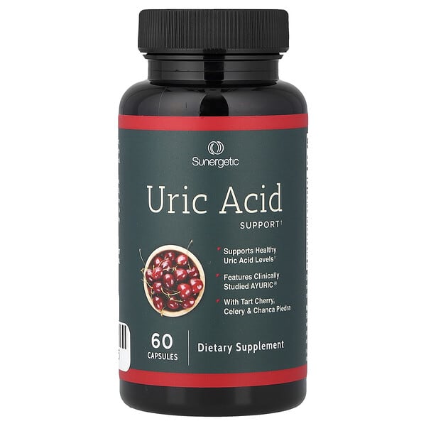 Sunergetic, Uric Acid, 60 Capsules