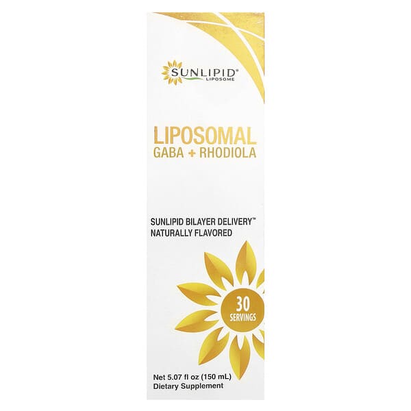 Sunlipid, Liposomal GABA + Rhodiola, 5.07 fl oz (150 ml)