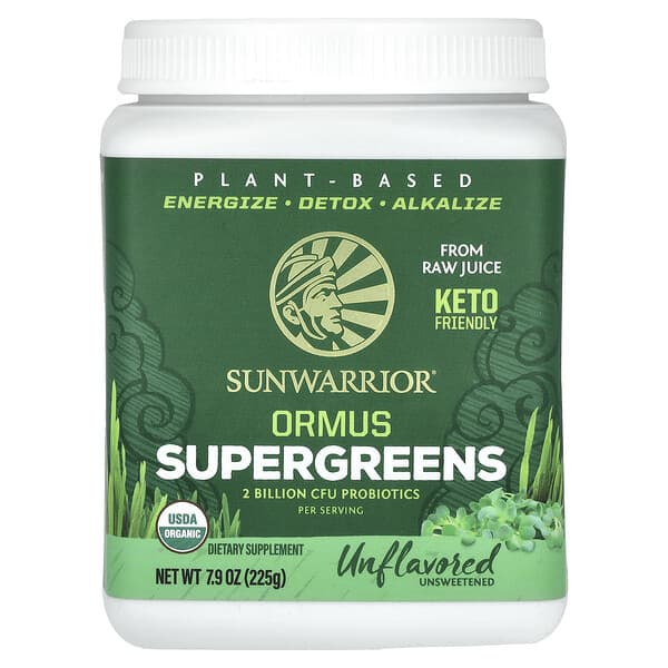 Sunwarrior, Ormus Supergreens, Unflavored , 7.9 oz (225 g) 3 Sunwarrior, Ormus Supergreens, Unflavored , 7.9 oz (225 g)